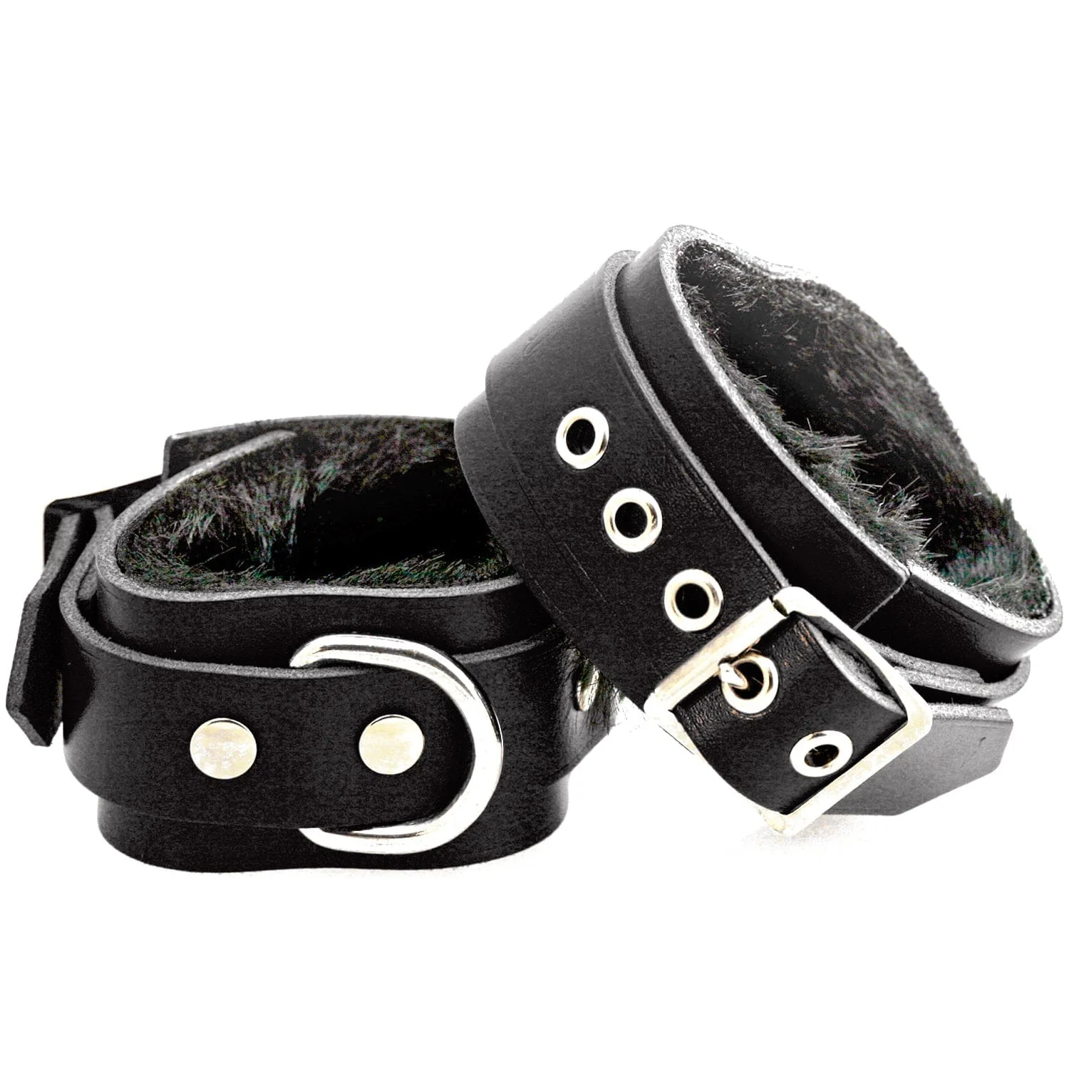 Sh! Leather Bondage Ankle Cuffs - Image 3