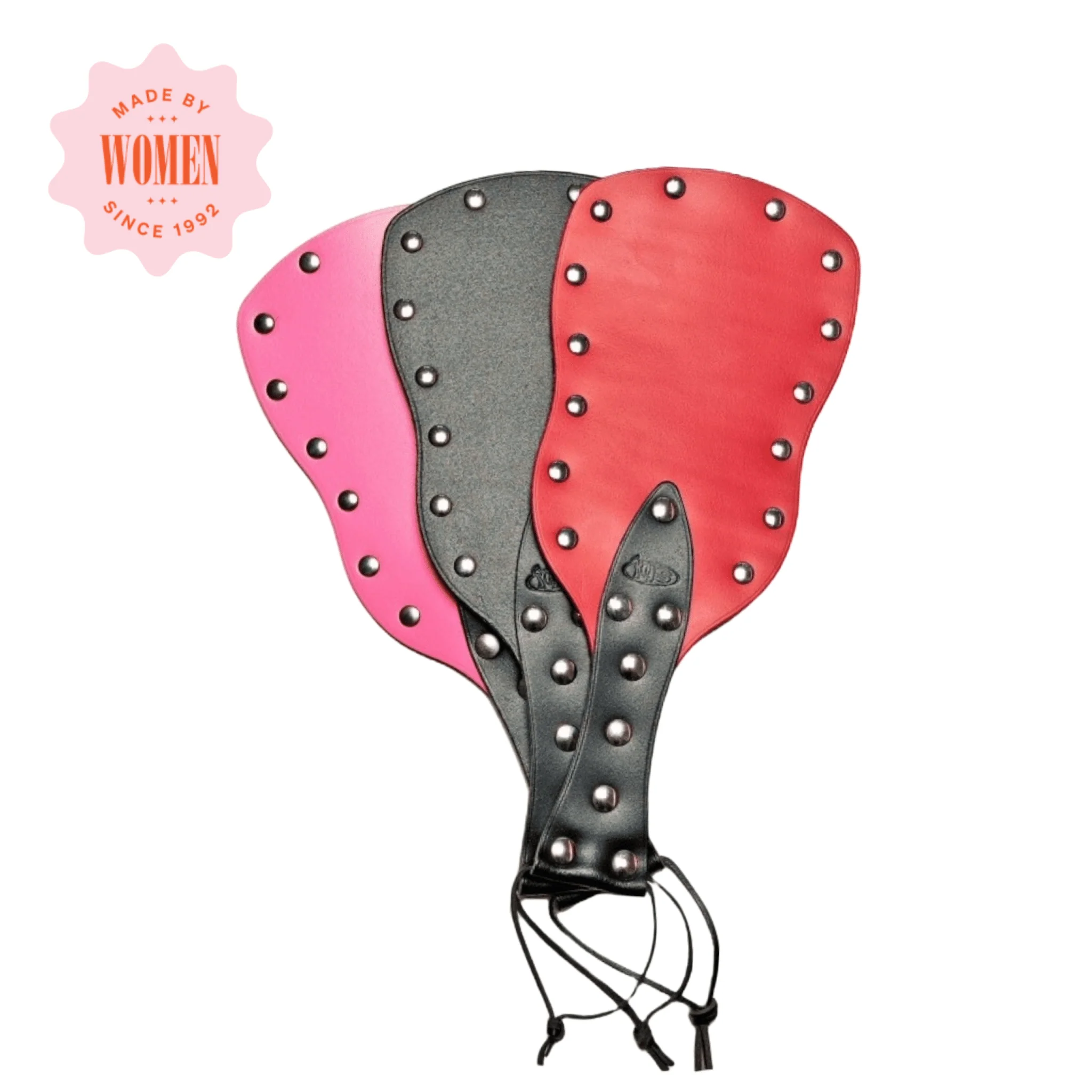 Leather Shaped Spanking Paddle