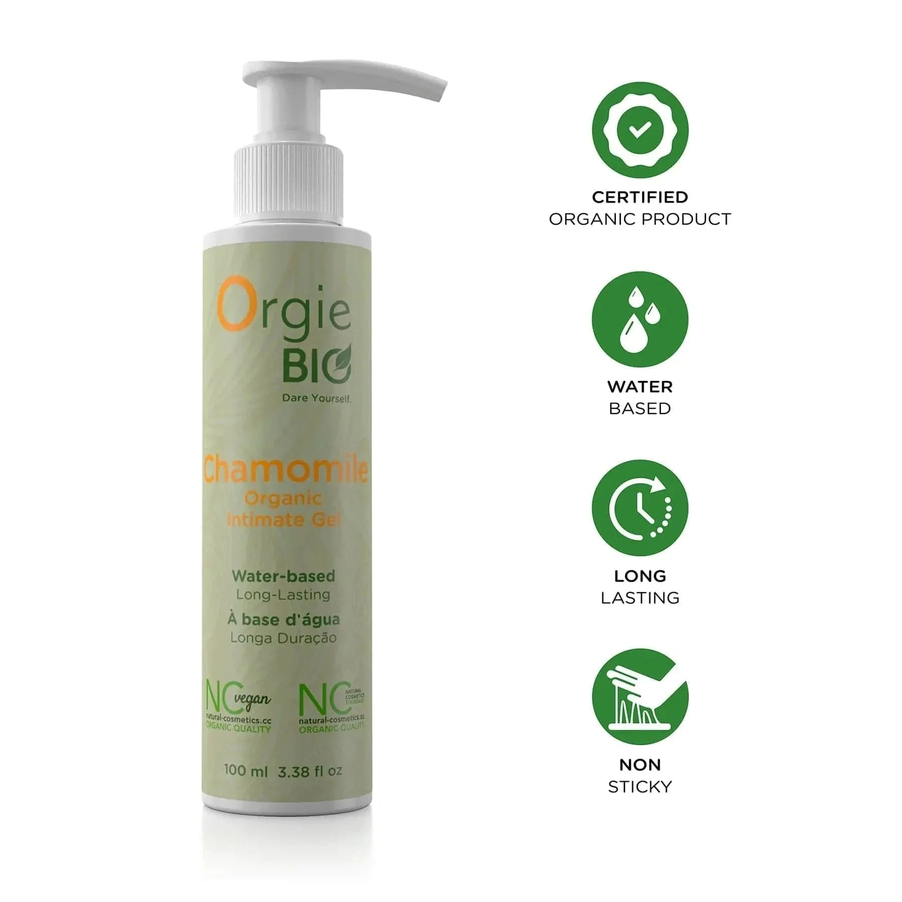 Orgie Bio Organic Vegan Lube Chamomile 100ml - Image 3